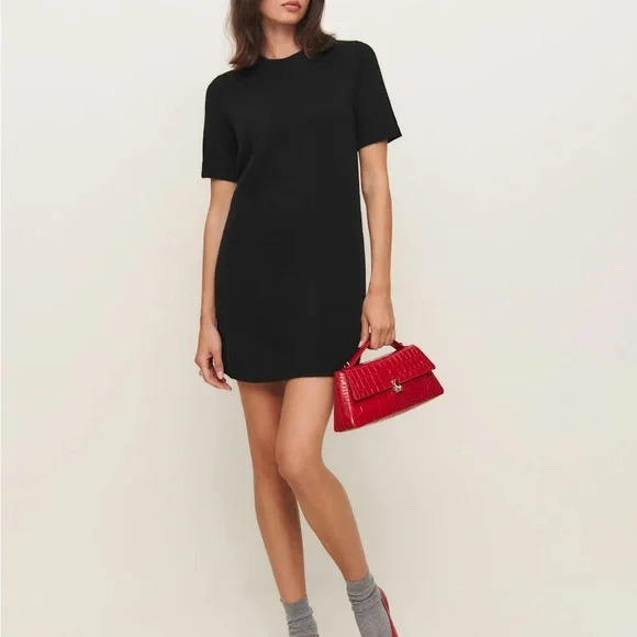 Reformation | Dresses | Reformation Bell Cashmere Mini Dress Black Size  Medium | Poshmark